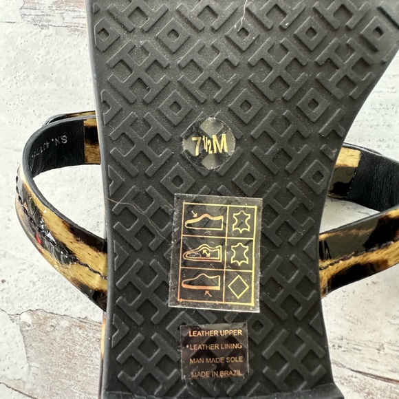 Tory Burch • Patent Leopard Miller Sandals - Picture 10 of 13